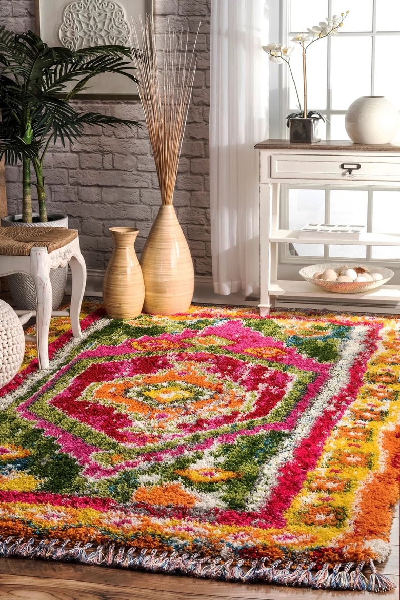 colorful geometric rug