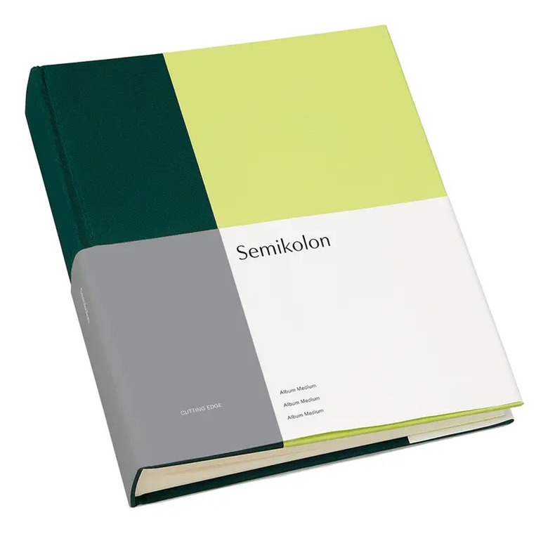 green color black photo album