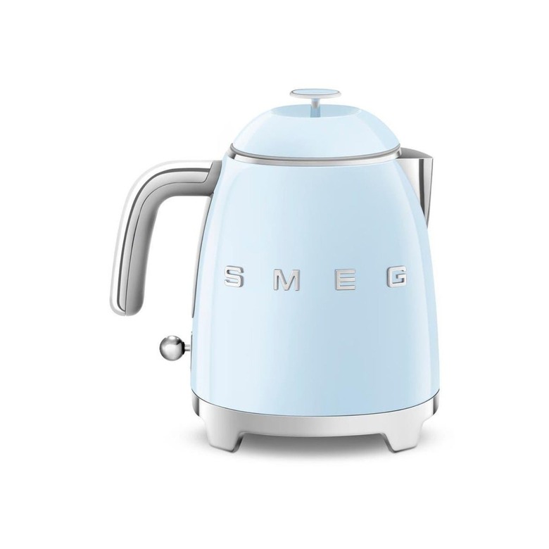 light blue retro electric kettle