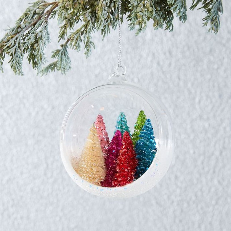 West Elm Forest In Glass Ball Ornament