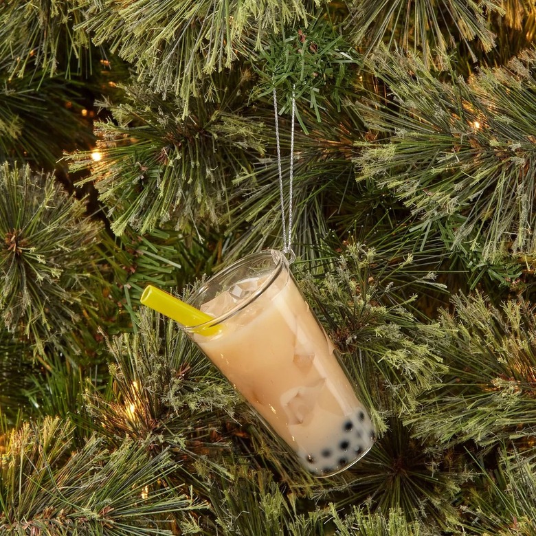 Wondershop Glass Bubble Tea Christmas Tree Ornament