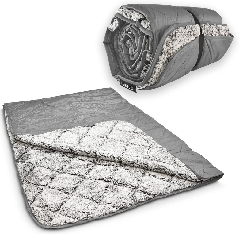 sherpa camping blanket