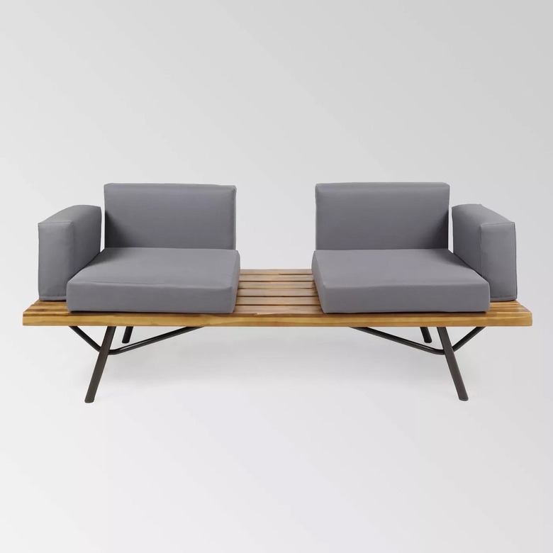 Split cushion outdoor couch