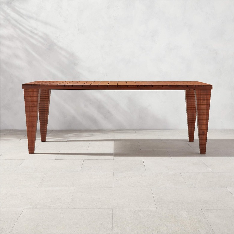 CB2 Trepp Teak Outdoor Dining Table