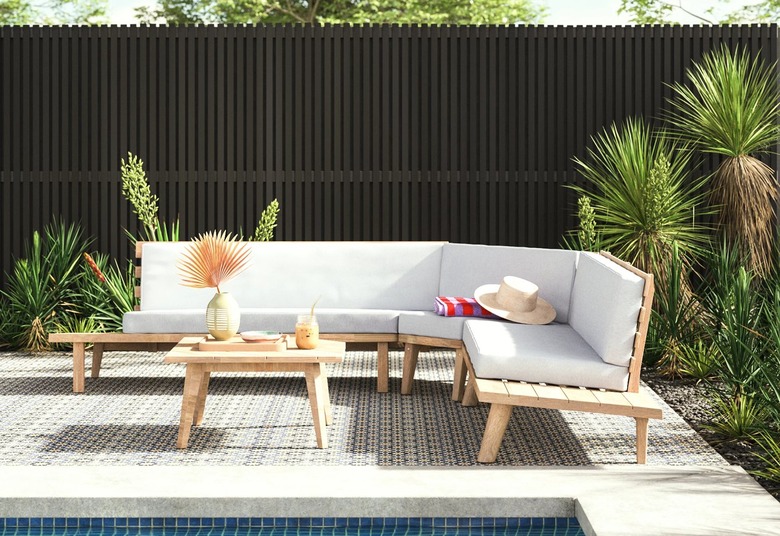 AllModern Yakima Acacia Solid Wood 4-Person Seating Group