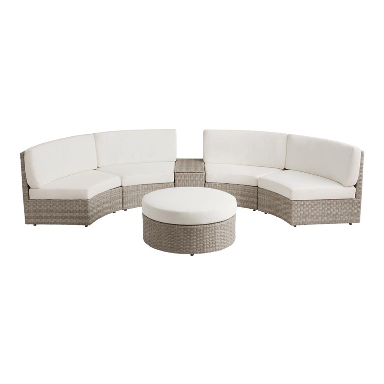 World Market All Weather Wicker Napoli 7-Piece Modular Outdoor Set