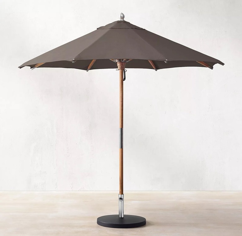 Restoration Hardware teak umbrella