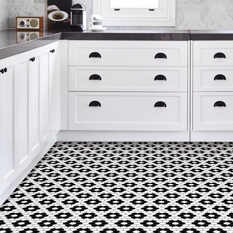 tiled kitchen floor