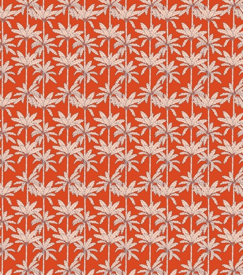 Red Palm Tree Wallpaper