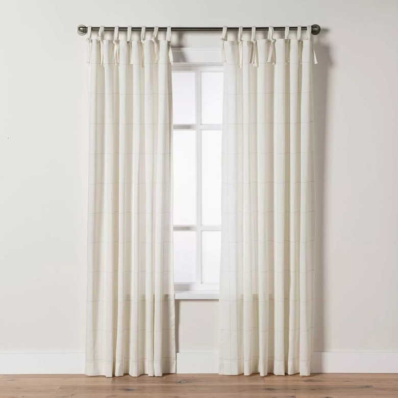 Hearth & Hand With Magnolia Windowpane Plaid Curtain Panel