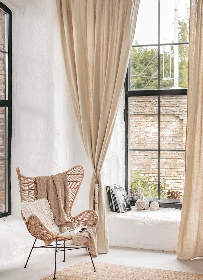 Magic Linen Rod Pocket Semi-Sheer Linen Curtain Panel