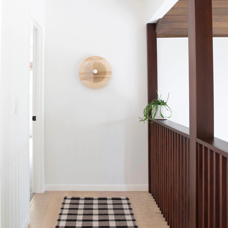 wall sconce in hallway