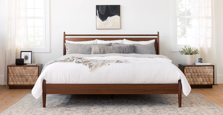 article midcentury modern bedroom Geome 2-Drawer Nightstand