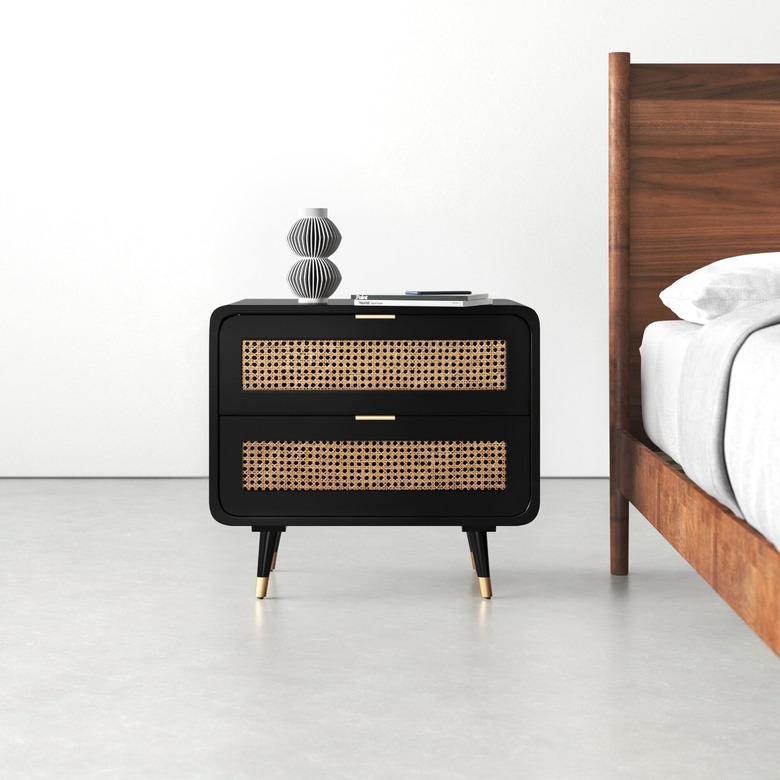 allmodern midcentury modern bedroom Bates 2-Drawer Nightstand
