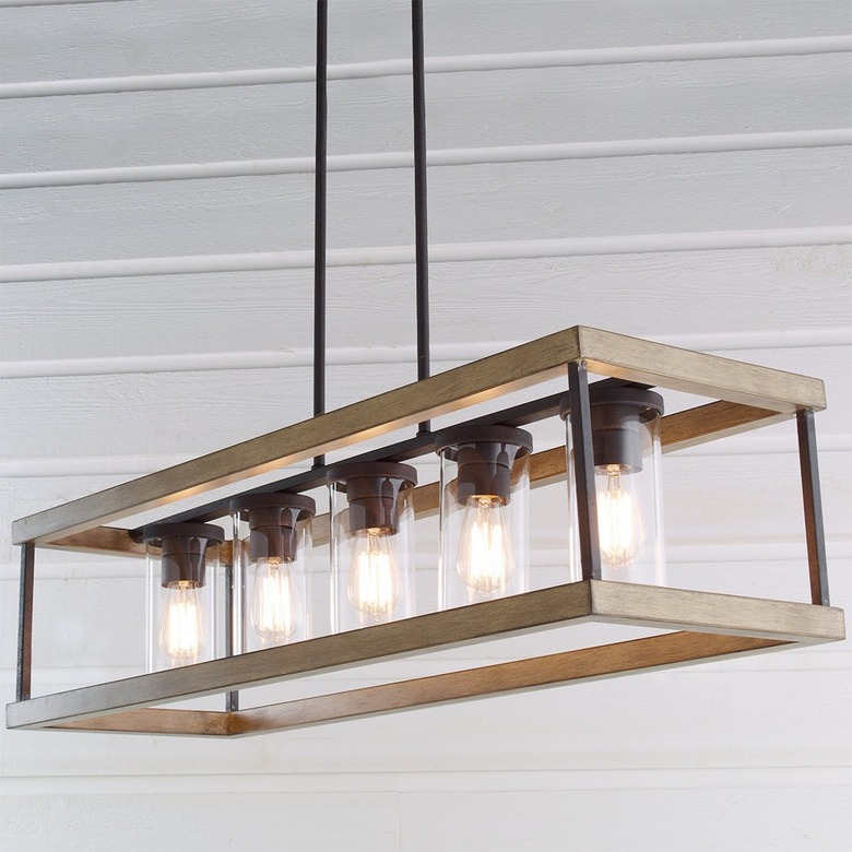 Rustic hanging light