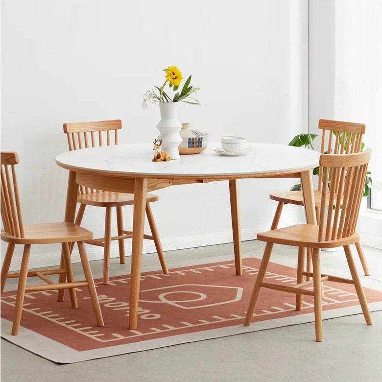 Scandinavian extendable dining table