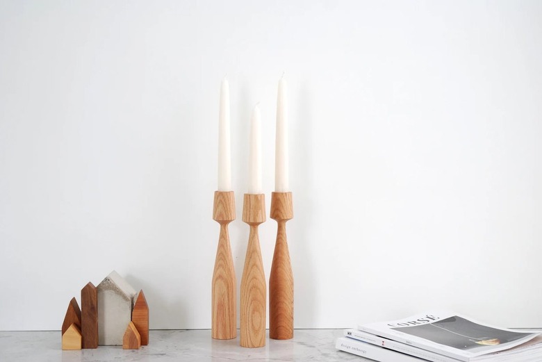 Fabrique Deco Minimalist Wood Candle Holder