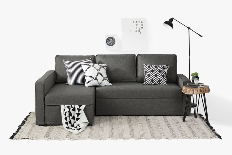 South Shore Live-it Cozy 1-Piece Reversible Sleeper Sectional Sofa