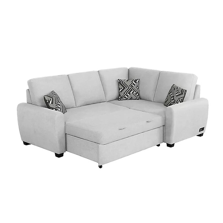 Serta Bacradi Sectional Sleeper Sofa with Charging Station