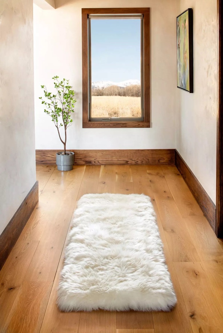 premium Australian sheepskin rectangular runner