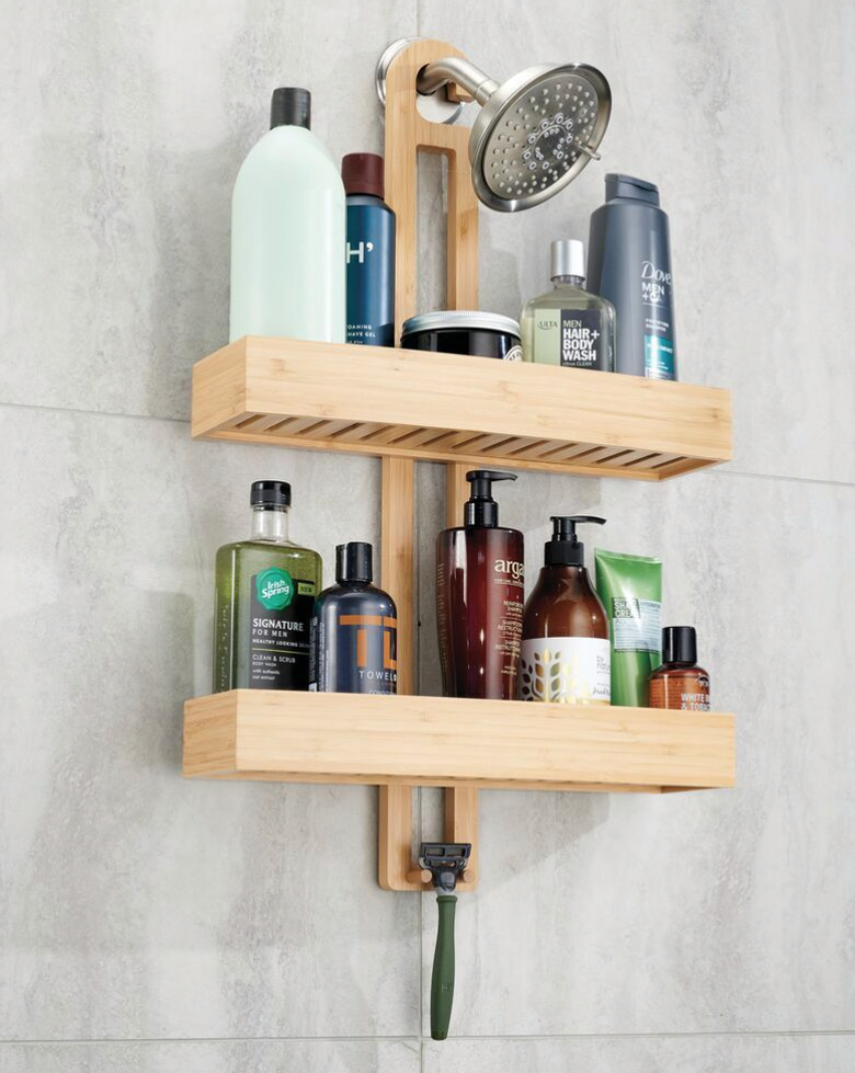 Bamboo best shower caddies