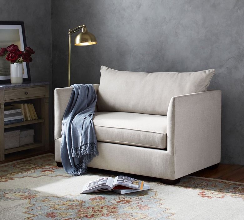 small one-cushion sleeper loveseat