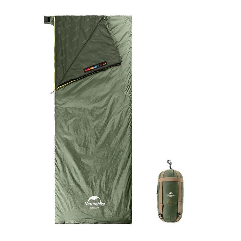green sleeping bag