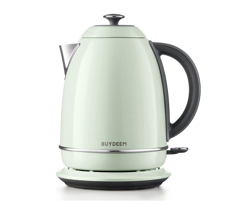 mint green retro kettle