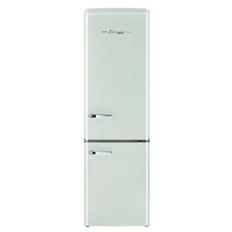 light green fridge