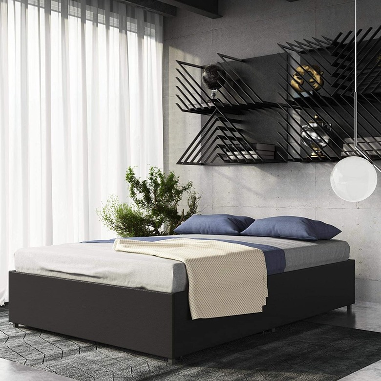 DHP Maven Faux Leather Platform Bed with Underbed Storage