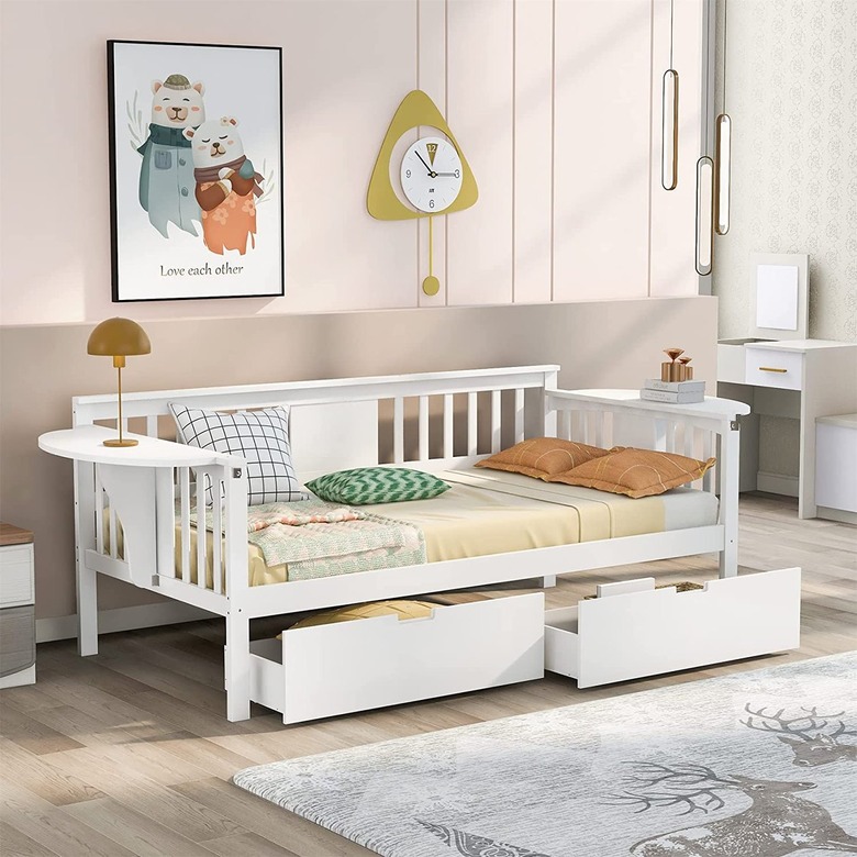 Harper & Bright Designs Daybed Frame With Drawers