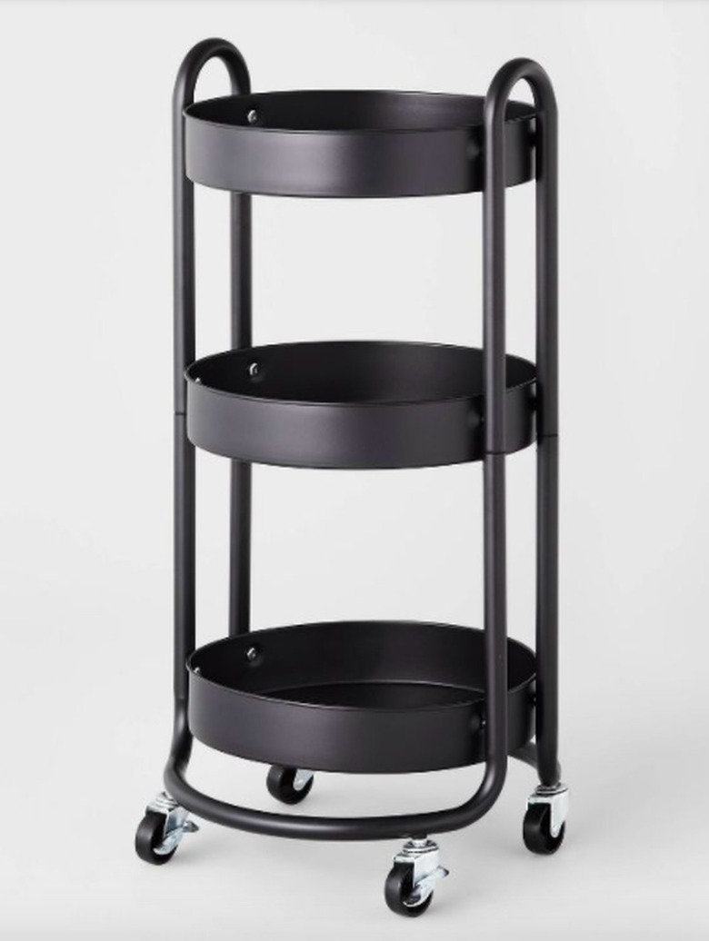 Brightroom 3 Tier Round Metal Utility Cart