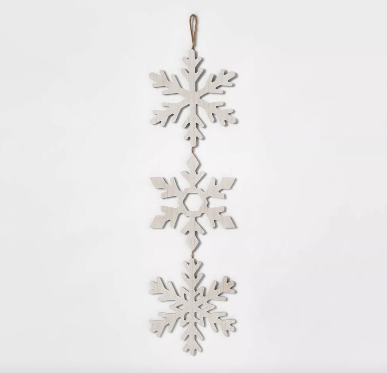 hanging snowflakes