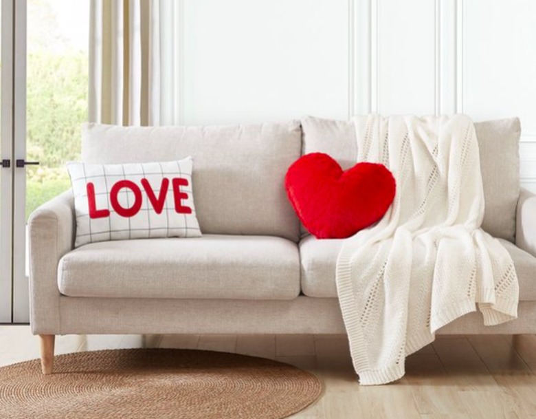 Walmart Love and Faux Fur Heart Decorative Pillows
