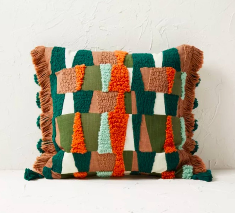 Opalhouse Embroidered Geometric Throw Pillow