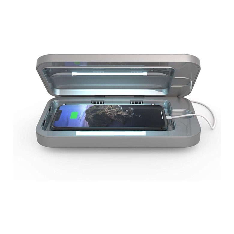 PhoneSoap 3 UV Cell Phone Sanitizer & Dual Universal Cell Phone Charger Box