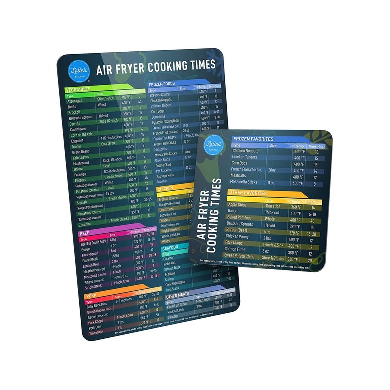 Lotteli Kitchen Air Fryer Magnetic Cheat Sheet Set