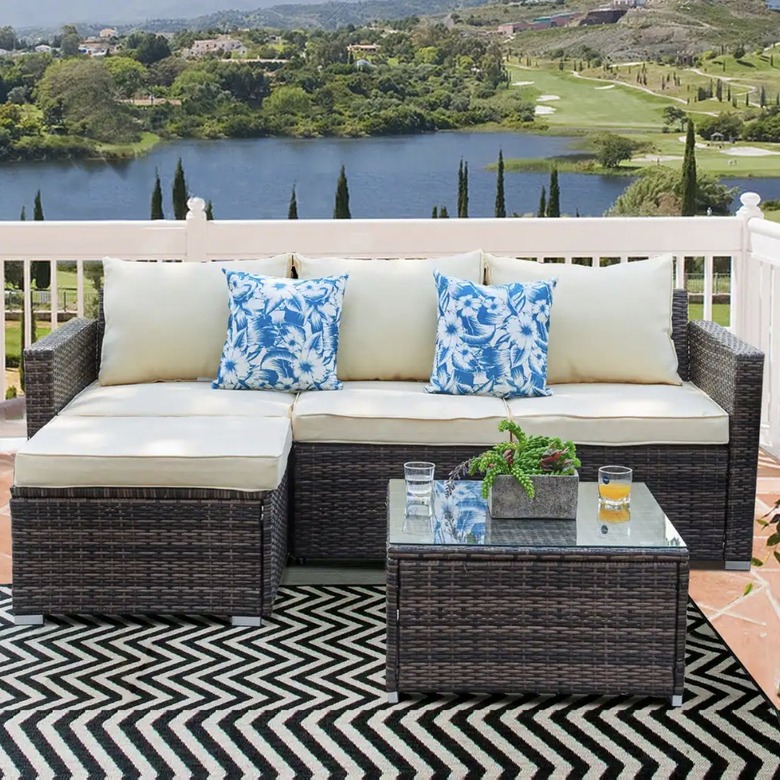 Resin Wicker 3-piece Furniture Set