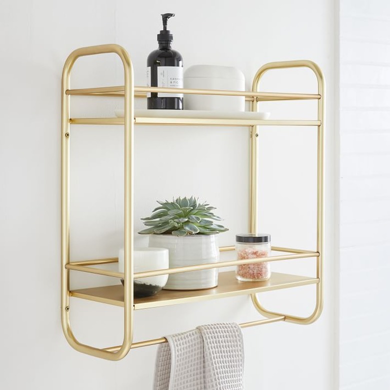 wall mounted towel rack