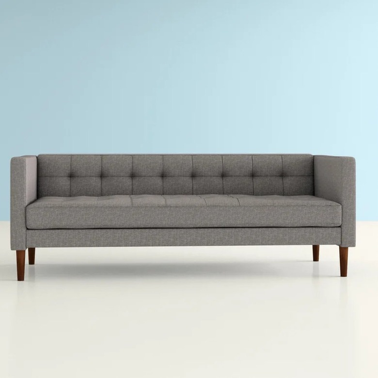 George Oliver Danzelle Upholstered Tuxedo Sofa