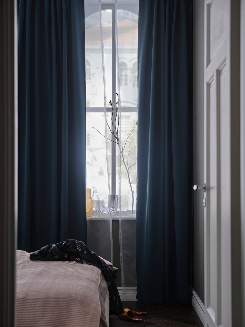 ikea velvet curtains