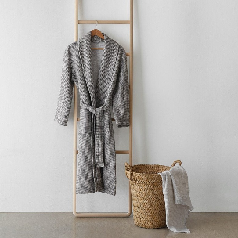 gray waffle robe