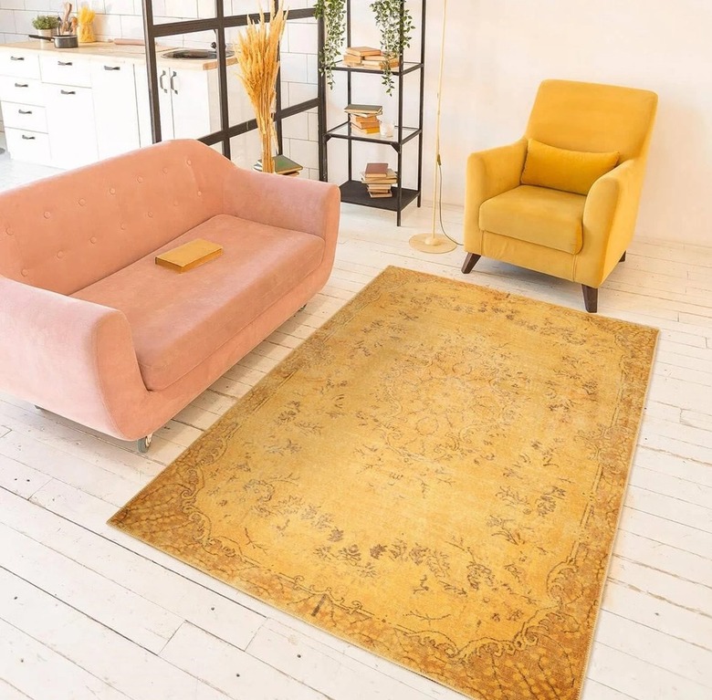 yellow mustard rug