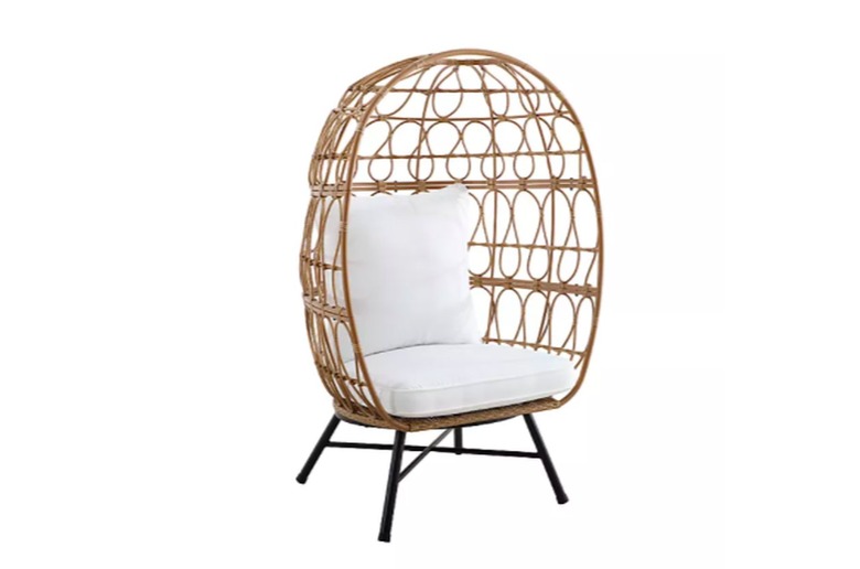 Bee & Willow Home Stationary Egg Chair in Brown