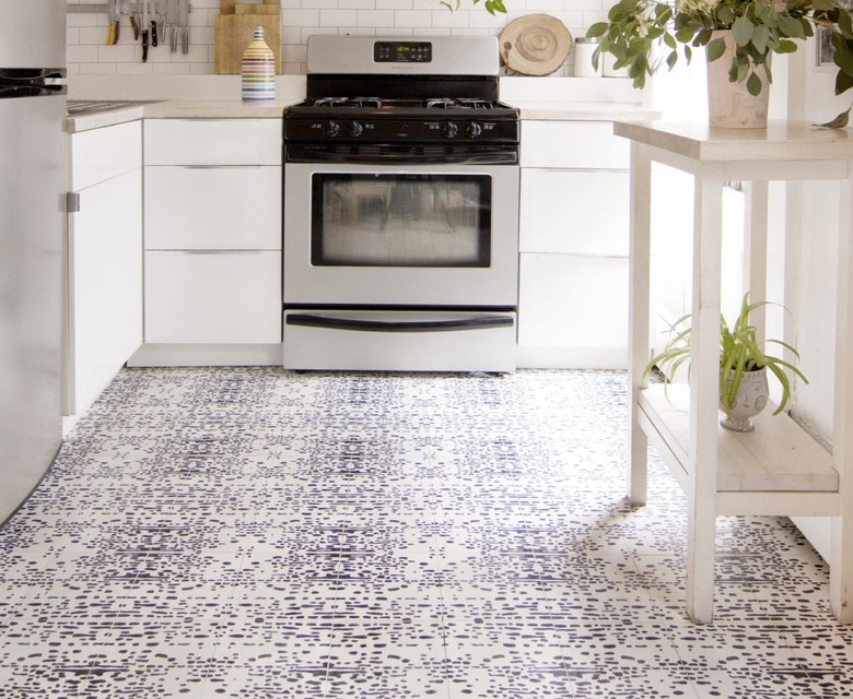 abstract black and white tile