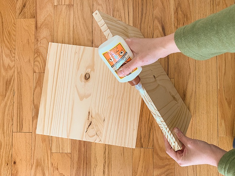 Add glue to the joints.