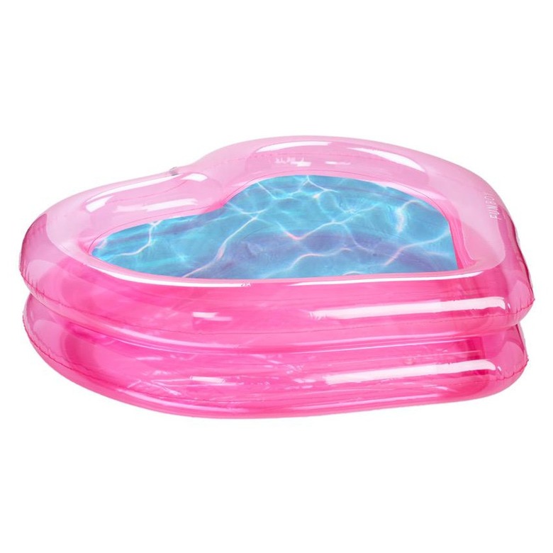 funboy pink heart inflatable pool