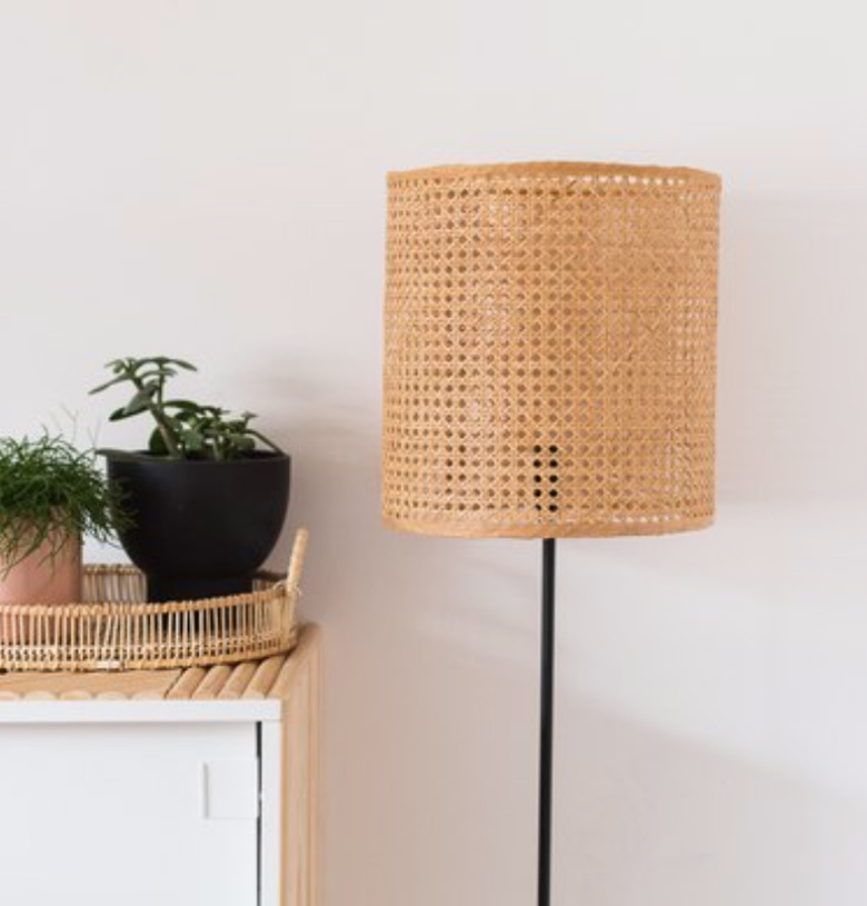 The most simple floor lamp can be turned into something sassy.
