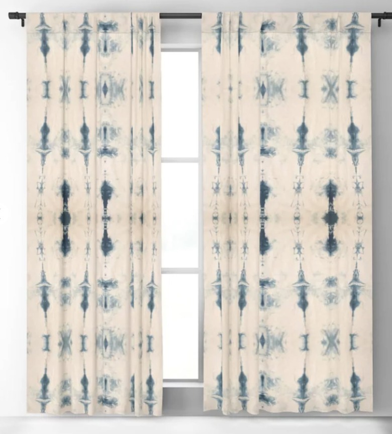 Tie-dye curtains