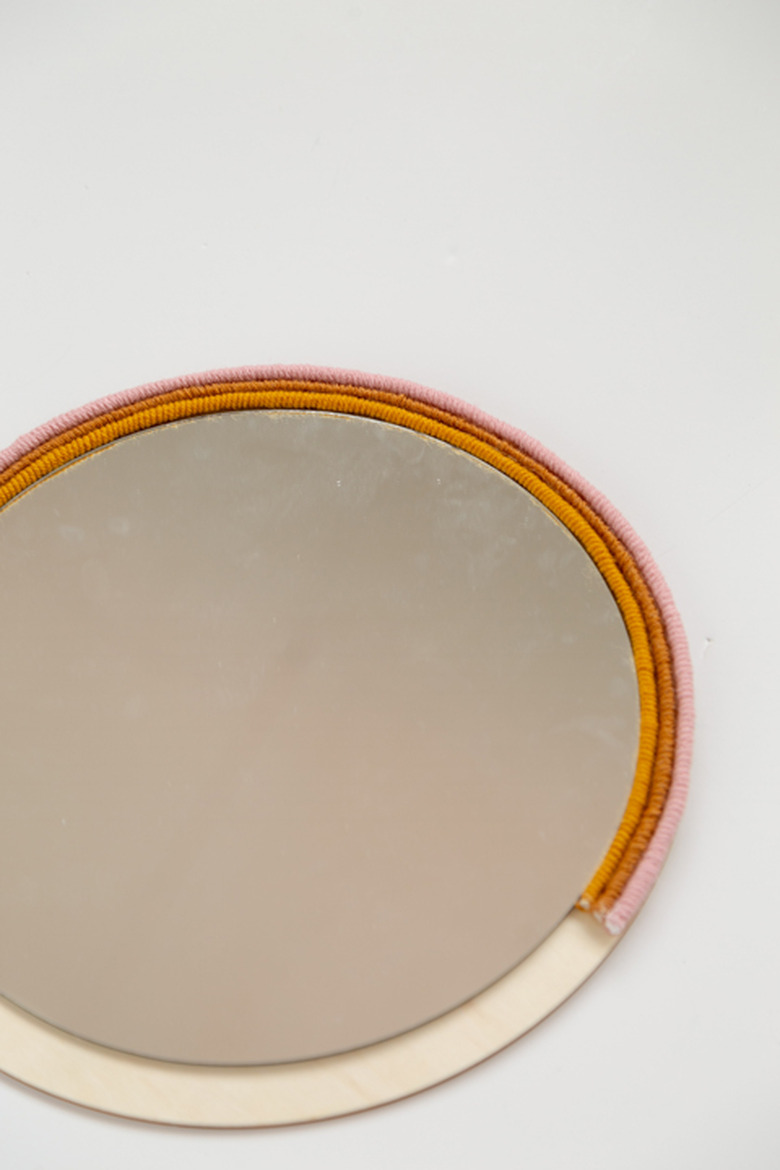 DIY Wrapped Rope Circle Mirror